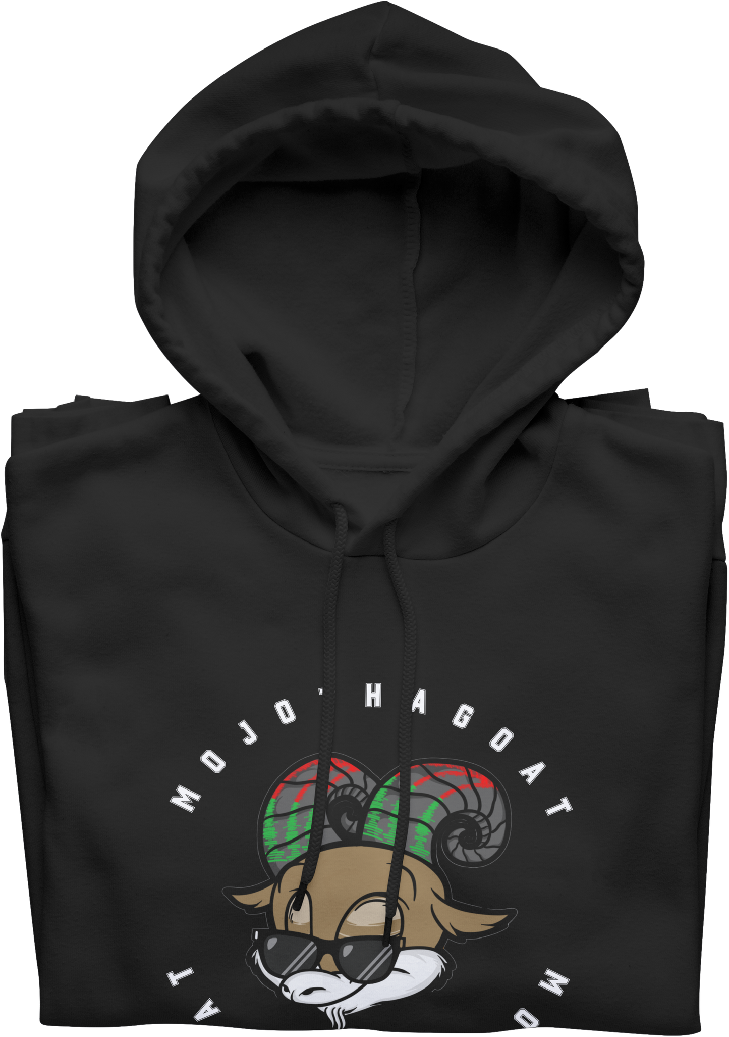 Around the World "MOJOTHAGOAT" Hoodie ~ Original White Letters