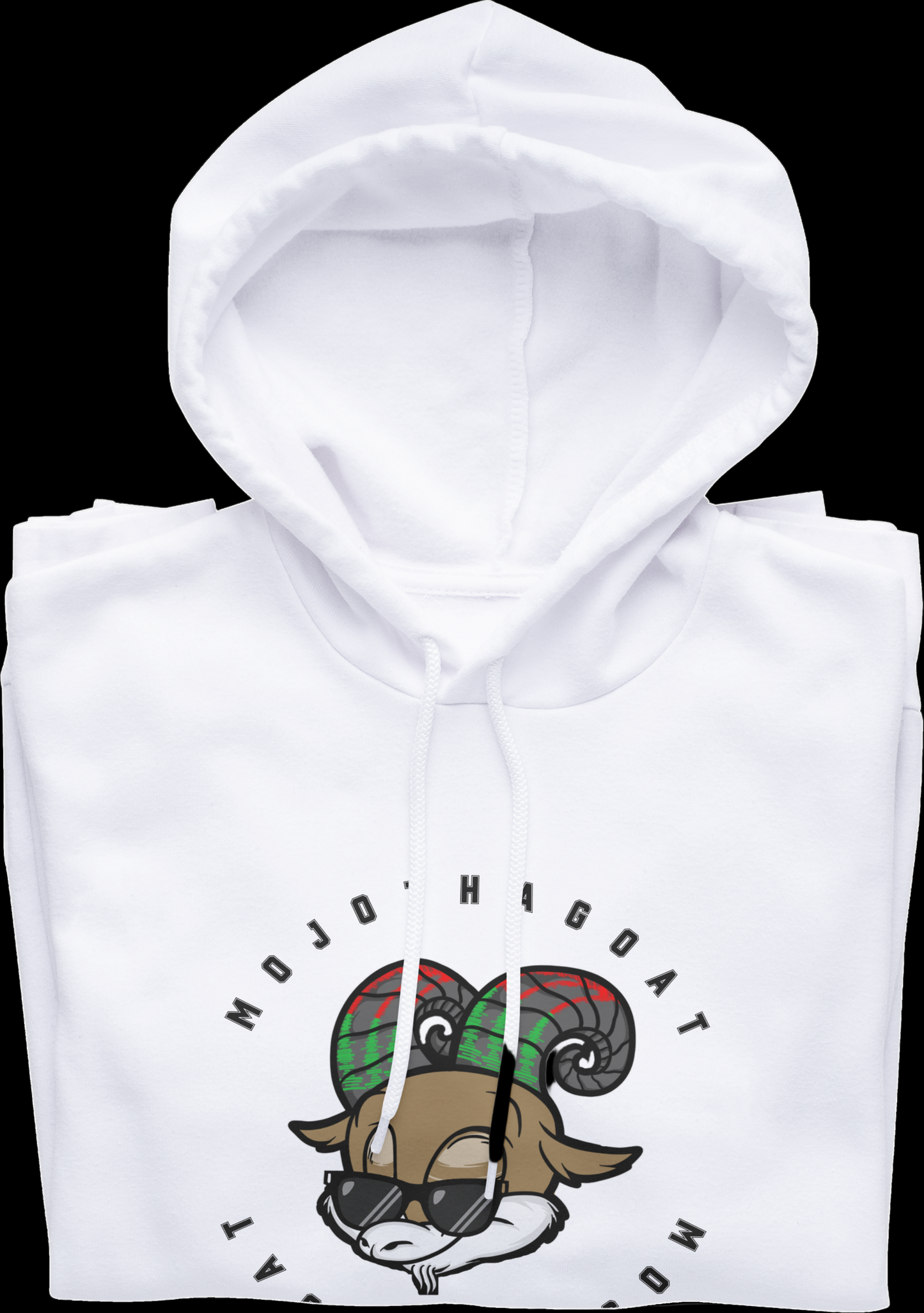 Around the World "MOJOTHAGOAT" Comfortable Hoodie ~ Original Black Letters