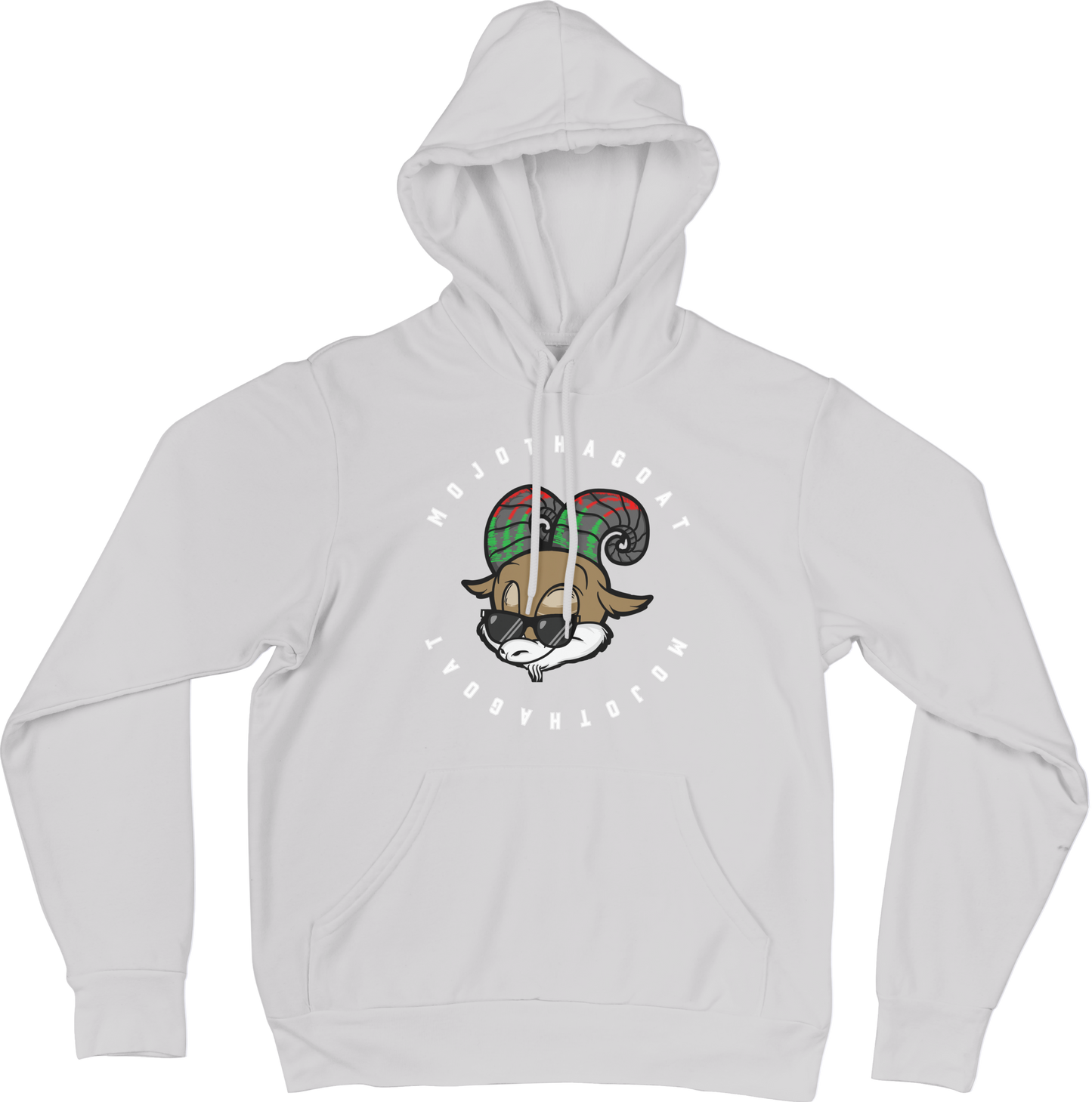 Around the World "MOJOTHAGOAT" Hoodie ~ Original White Letters