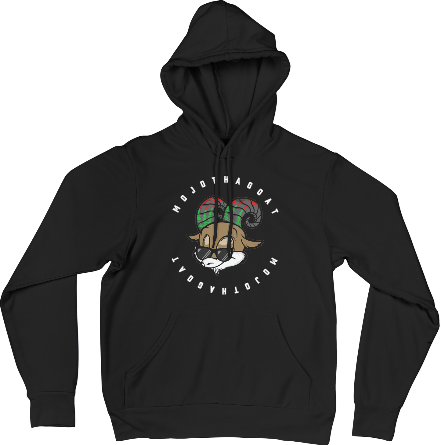 Around the World "MOJOTHAGOAT" Hoodie ~ Original White Letters